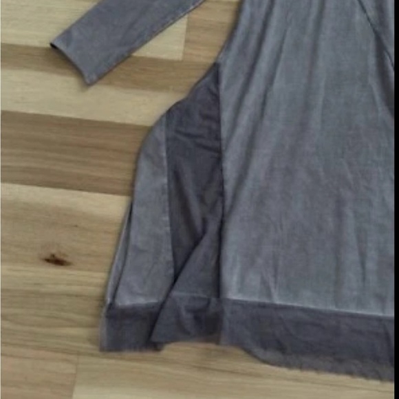 Luukaa heather asymmetric cotton jersey tunic/dress size 8 US - Picture 4 of 10